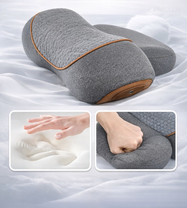 NECK PRO™ 3-in-1 – כרית עיסוי חכמה עם חימום ומתיחת צוואר לשחרור עמוק