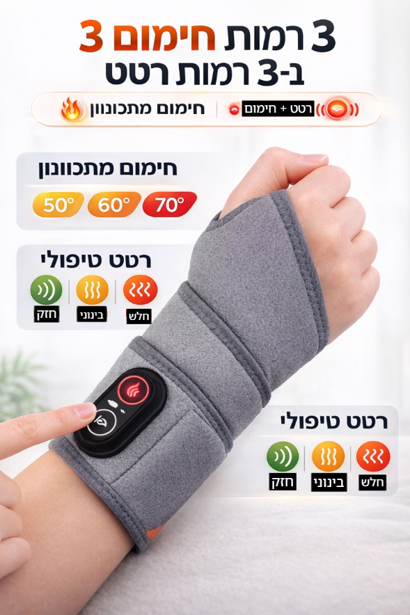 FlexThera Pro™ – רצועה רב-אזורית מתקדמת להקלה בכאבים, התאוששות ושיקום מפרקים