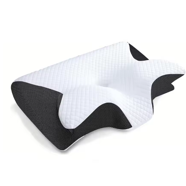 כרית ארגונומית לתמיכה בצוואר למי שישן על הגב על הבטן עם ציפית