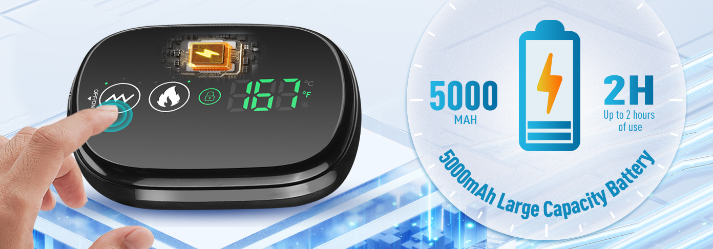 חגורת עיסוי כתפיים חשמלית + חימום ורטט ו3 מצבי עיסוי וחימום